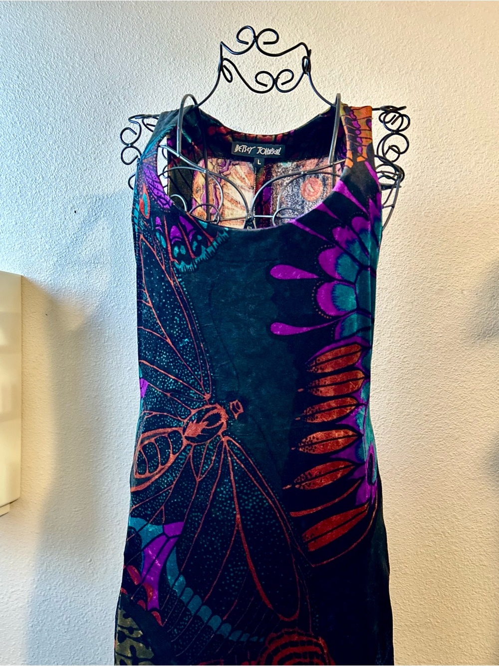 Betsey Johnson Velvet Butterfly Dress